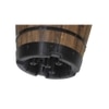 VegTrug Wooden Barrel Planters 55cm Burnt Oak
