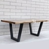 Ran Solid Wood 6 Seater Dining Table in Mango Natural Finish
