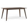 Lawson Solid Wood 6 Seater Dining Table In Walnut Finish
