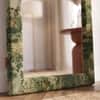 Eden Upholstered Floor Mirror in Berry Orchid Colour