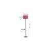 Daveigh Pink Cotton Shade Floor Lamp