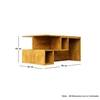 Hexa Engineered Wood Coffee Table With Storage In Giant Wood
