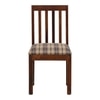 Aura 4 Seater Dining Set with Cushioned Chairs in Check Colour