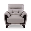 Radiance 1 Seater Leather Sole in Light Grey Colour