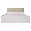 Lush Deluxe Engineered Wood Queen Size Bed In White Finish