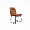 Maple Metal Dining Chair in Brown Colour