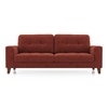 Verona Essential 3 Seater Fabric Sofa In Dark Coral Colour