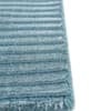 Jaipur Rugs Striped Wool And Viscose 5x8 Feet Deep Turquoise Handloom Carpet