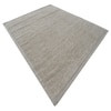 Texture Wool Rectangle Carpets Hand Knotted in Beige Colour