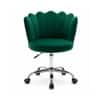 Doe Buck Preglo Green Velvet Upholstered Swivel Office Chair