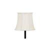 Ezra Black Cotton Shade Floor Lamp
