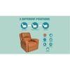 Spino Leatherette One Seater Manual Recliner in Tan Colour