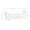 Redol Boucle 2 Seater Ottoman Bench with Storage  in White Color