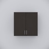 2 Doors Modular Wall Mounted Kitchen Cabinet With Adjustable Shelf In Chiyoda Wange Finish