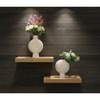 Sunburst Disc Vase Set Cream Color