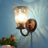 Eliante Modern Wall Lights Mild Steel, Glass & Glass Material Brown,Gold & Golden Finish