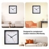 Libra Zodiac Wooden Wall Clock with Sharp Indices and Minimal White Dial