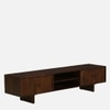 Tivaro Solid Wood TV unit In Rustic Teak Finish