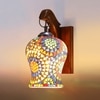 Devansh Solid Wood Electric Wall Light in Brown Colour with Multi Shade Count of 1 Light