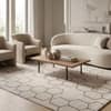Jaipur Rugs Tessellated Wool 5x8 Feet Medium Grey And Black Olive Dhurrie Carpet
