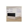 Ahimsa Engineered Wood Queen Size Bed In White Finish