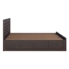 Keaton Sheesham Wood King Size Bed In Walnut Finish With Hydraulic Storage (72 x 78 inches)