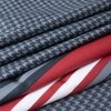 Navy Geometric 400 Tc  Cotton Flat  Super King Size Bedsheet With 2 Pillow Cover