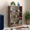 Megan Engineered Wood Bookshelf in Classic Walnut Finish