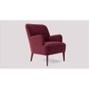 London Fabric Accent Chair in Maroon Colour