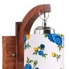 Devansh Solid Wood Electric Wall Light in Brown Colour with Multi Shade Count of 1 Light