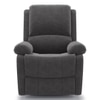 Lebowski Fabric One Seater Manual Recliner in Smoke Fabric Colour