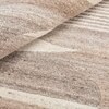 Handmade Round Wool Rug Modern Minimalist Beige 6 Feet Carpet