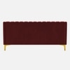 Fame Velvet 3 Seater Sofa in Maroon Colour