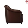 Berry 1 Seater Leatherette Sole in Cocoa Brown Colour