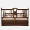 Nilaya Sheesham Wood Queen Size Bed in Provincial Teak Finish with Box Storage