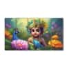 The Castle Decor Bal Gopal Wall Painting Wooden Framed 27x48 Inch (Style 4)