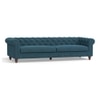 Winchester Luxe 4 Seater Fabric Sofa in Colonial Blue Colour