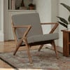 Zesta Grey Fabric Accent Chair