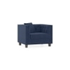 Windsor Premium 1 Seater Fabric Sofa in Lapis Blue Colour