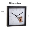 Capricorn Zodiac Wooden Wall Clock with Minimal Art Dial