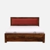 Driftwood Box Storage Solid Wood Bed King Size in Provincial Teak Finish