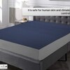 Premium Terry Polyester Fabric Waterproof Mattress Navy Blue Single 75X48