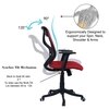 Zeeazyana Mid Back Ergonomic Chair in Red Colour