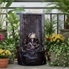 Slate Buddha White Fiber Glass Indoor Fountain