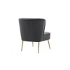 Ruba Solid Wood Accent Chair in Grey Colour