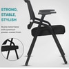 Kepler Brooks Avanta Visitor Chair Without Wheels in Black Colour