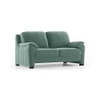 Farina Luxe 2 Seater Fabric Sofa in Dusty Turquoise Velvet Colour