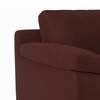 Esquel Premium 1 Seater Fabric Sofa in Deep Crimson Velvet Colour