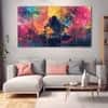 The Castle Decor Music Art Wall Painting Wooden Framed Digital Painting 27x48 Inch (Style 3)