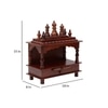 D'Dass Sheesham and Mdf Wooden Home Temple For Pooja Mandir For Home
